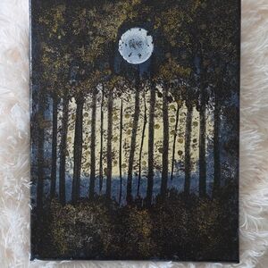 Moonlit Forest Canvas Art